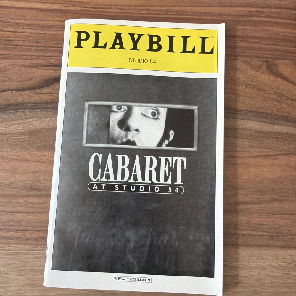 CABARET  2003 Broadway Playbill Neil Patrick Harris debbie Gibson Studio 54